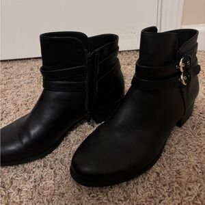 Black booties. Size 9.